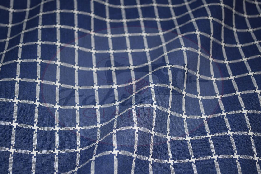 Navy Yarn Dyed Fabric