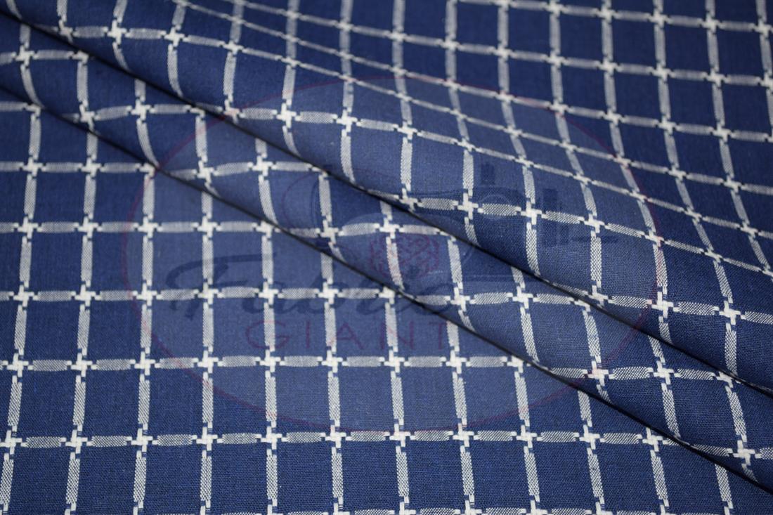 Navy Yarn Dyed Fabric