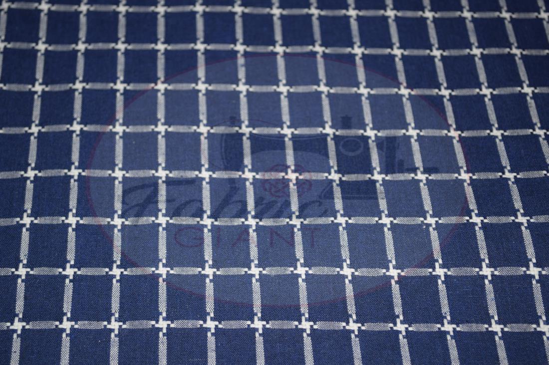Navy Yarn Dyed Fabric