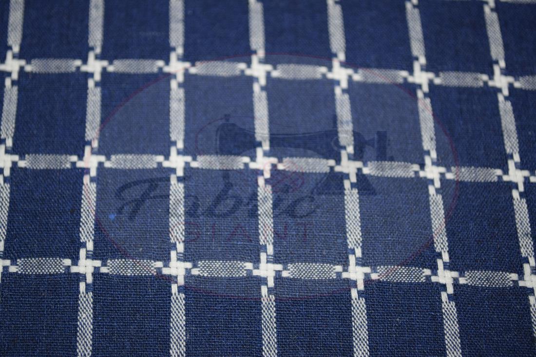 Navy Yarn Dyed Fabric