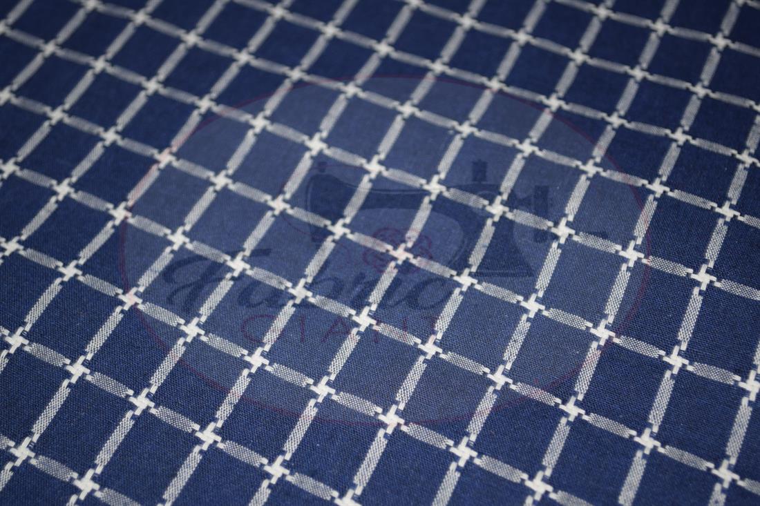 Navy Yarn Dyed Fabric