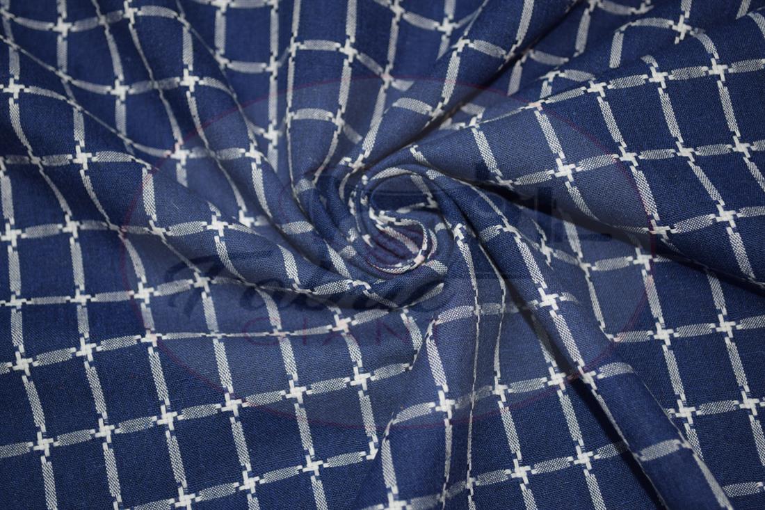 Navy Yarn Dyed Fabric
