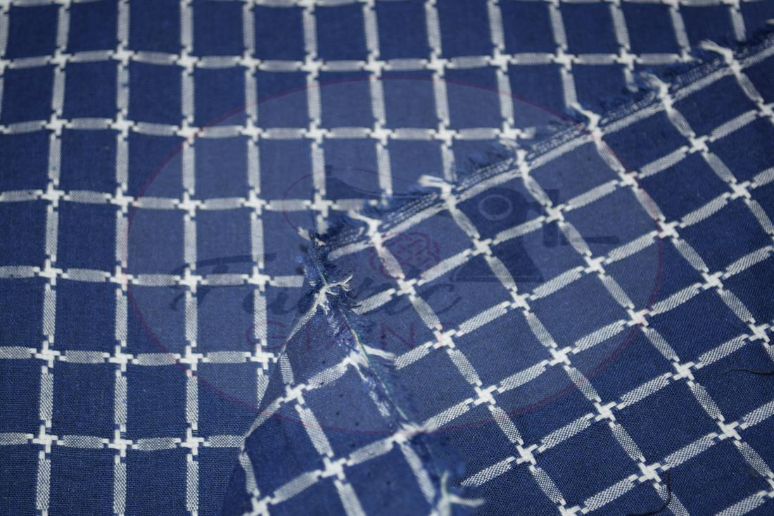 Navy Yarn Dyed Fabric