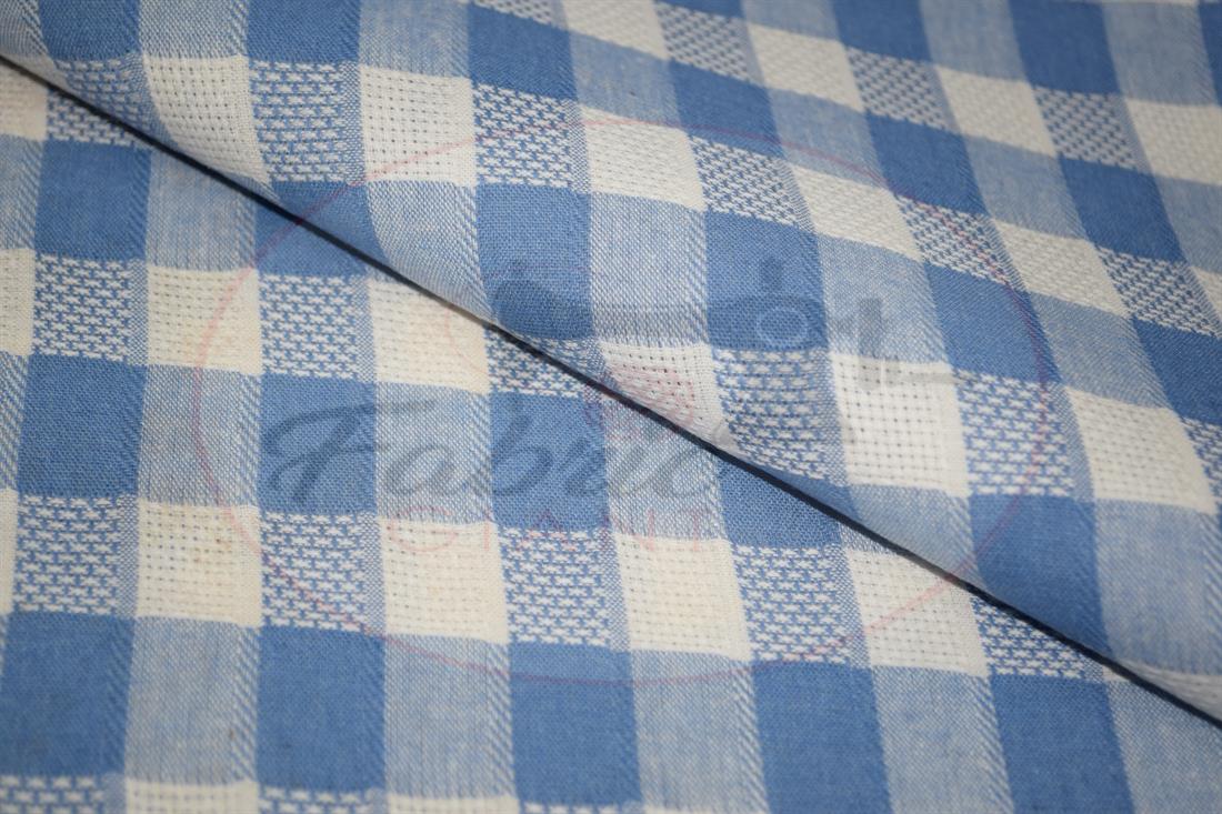 Light Blue Yarn Dyed Fabric