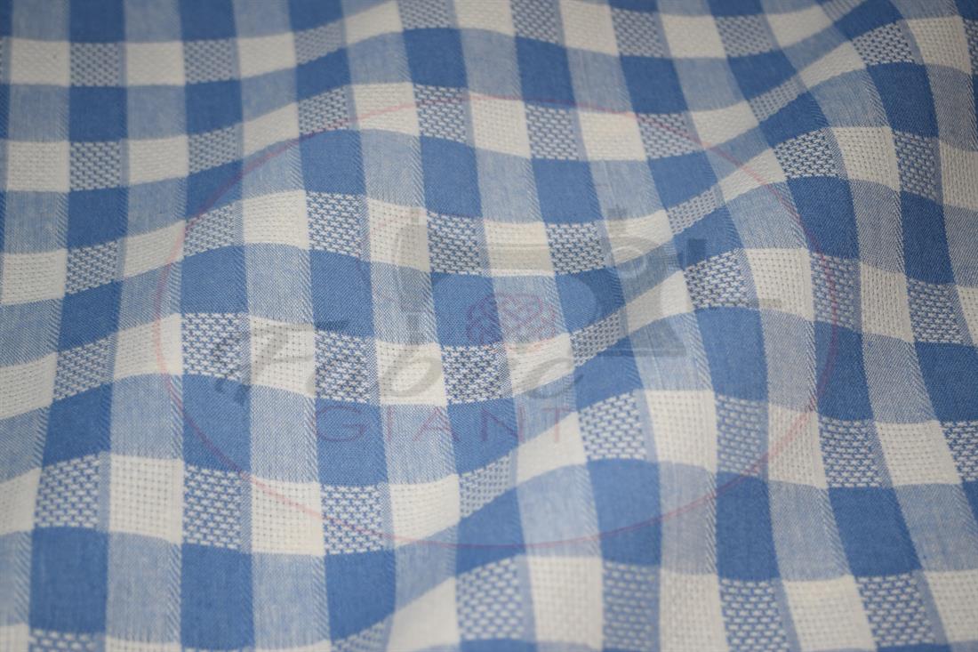 Light Blue Yarn Dyed Fabric