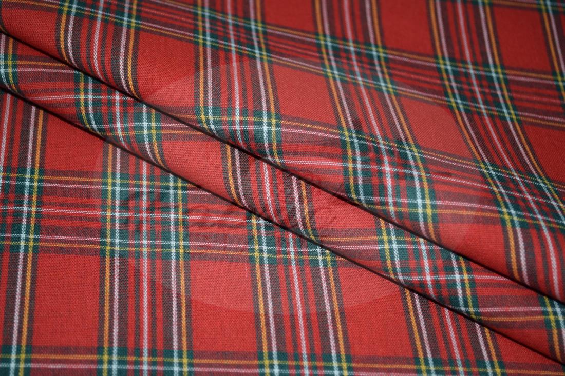 Red Yarn Dyed Fabric