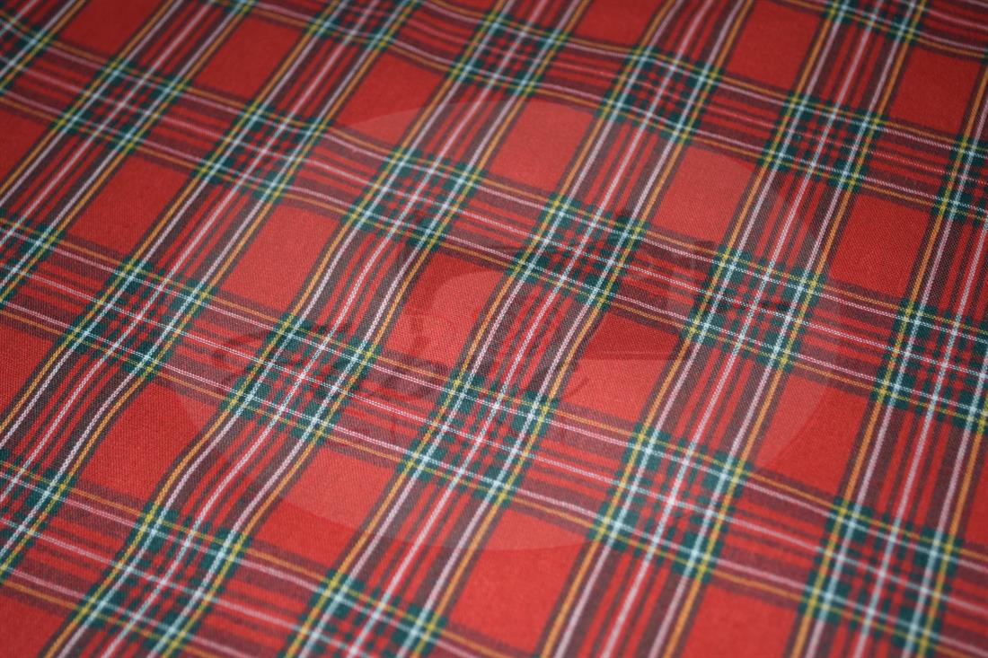 Red Yarn Dyed Fabric