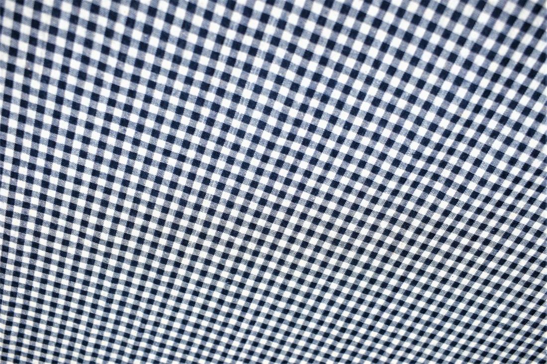 Navy Blue Printed Tartan Brushed/Yarn