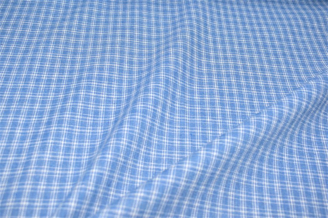 Blue Printed Tartan Brushed/Yarn
