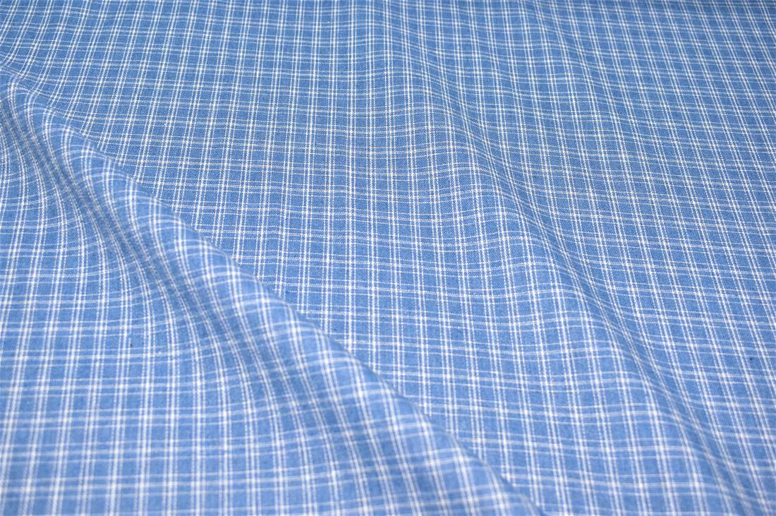 Blue Printed Tartan Brushed/Yarn