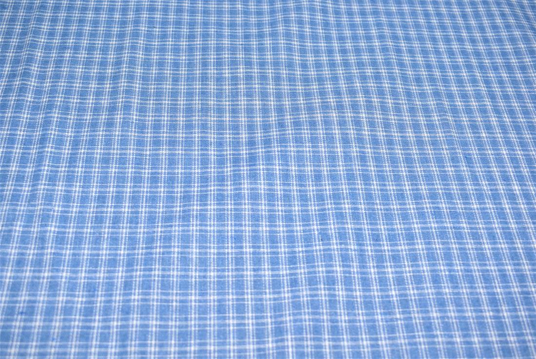 Blue Printed Tartan Brushed/Yarn