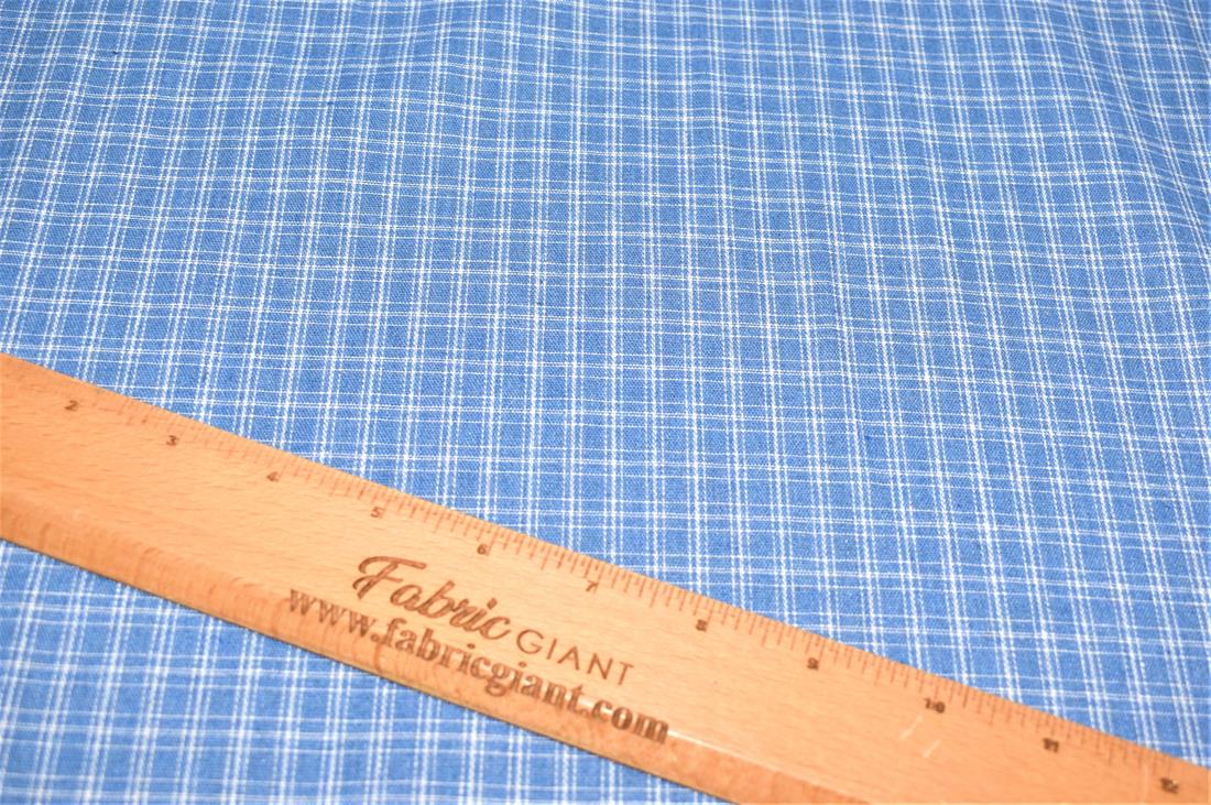 Blue Printed Tartan Brushed/Yarn