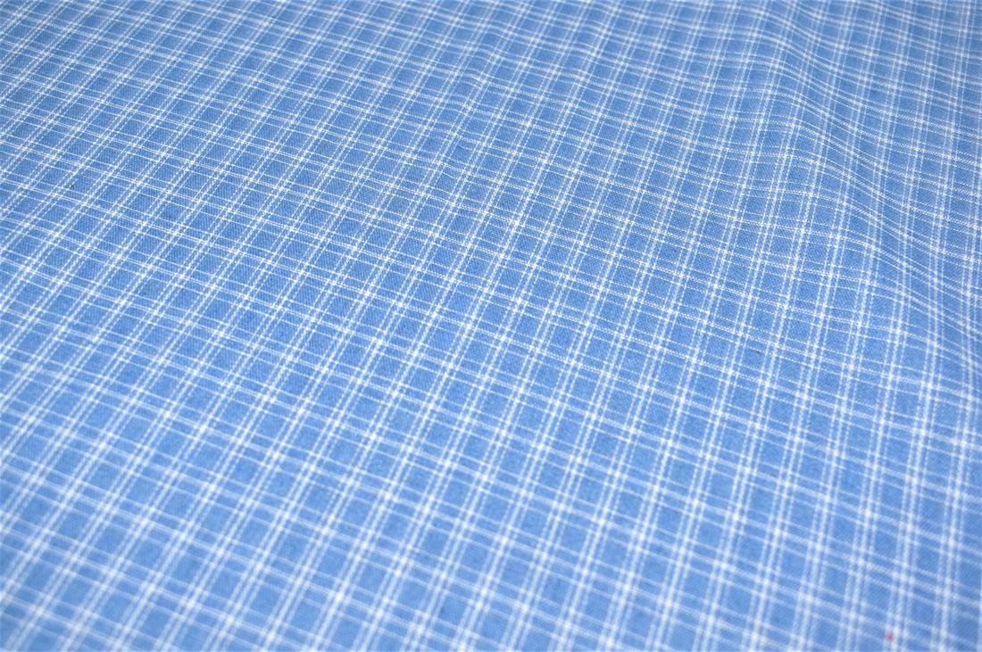 Blue Printed Tartan Brushed/Yarn