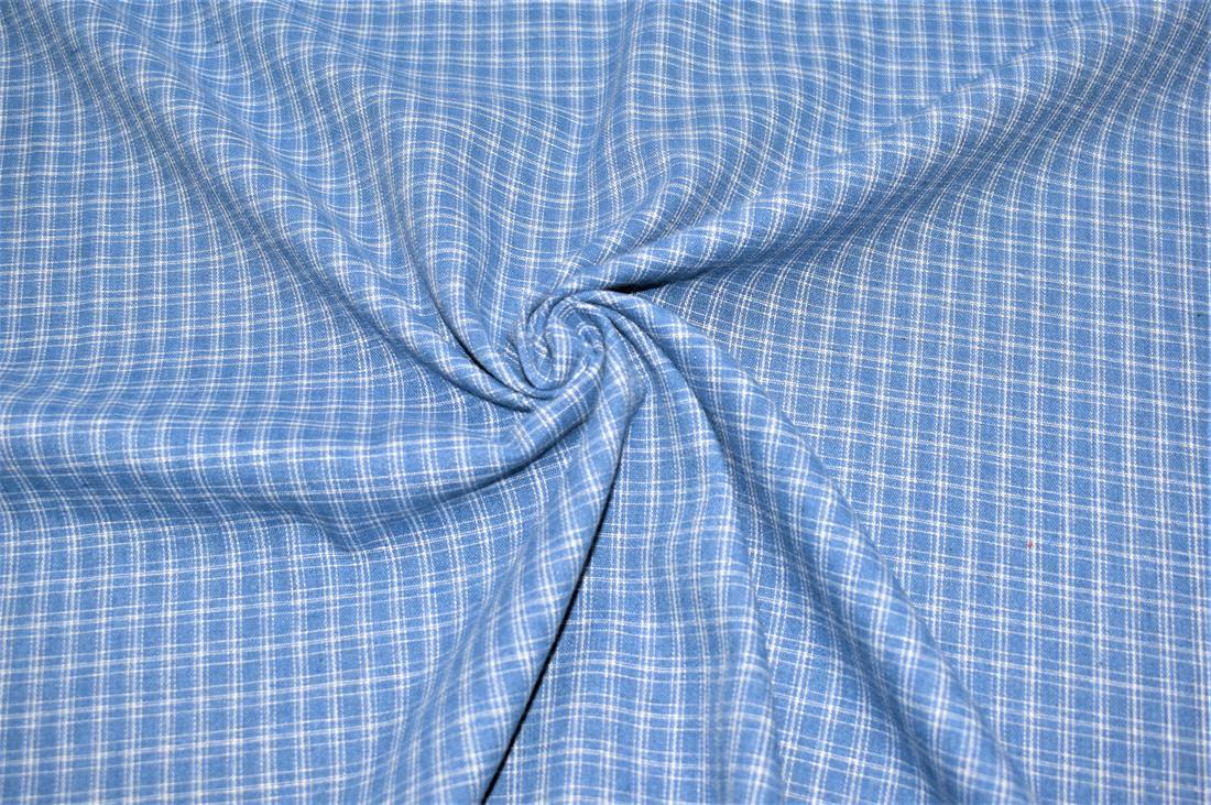 Blue Printed Tartan Brushed/Yarn