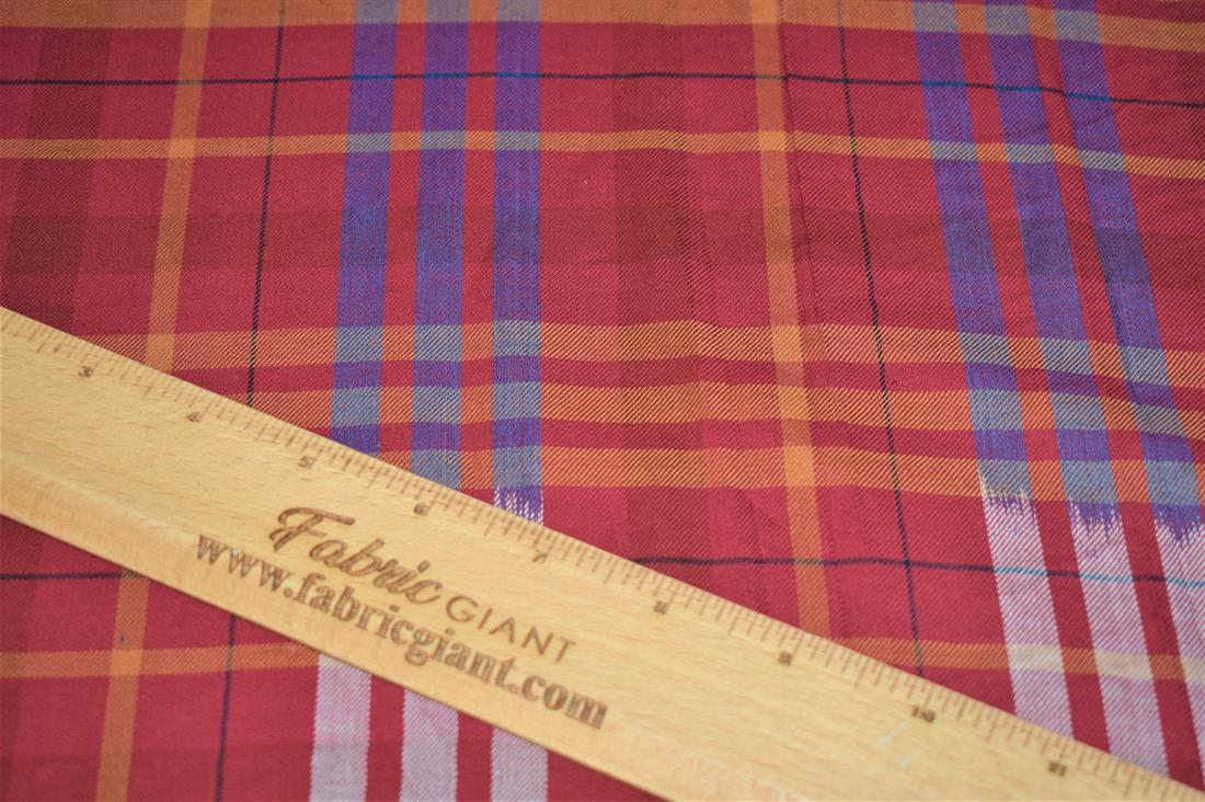Red & Yellow Yarn Dyed Fabric