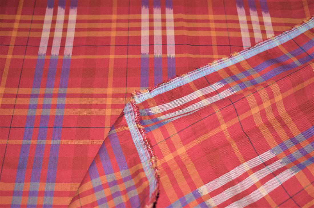 Red & Yellow Yarn Dyed Fabric