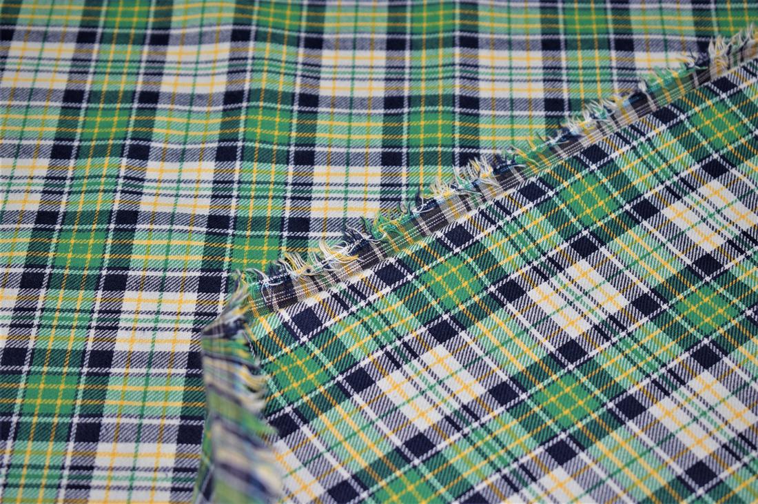 Lime Green Yarn Dyed Fabric