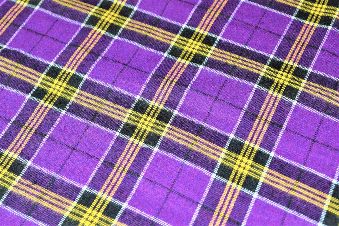 Purple and Yellow Tartan Yarn