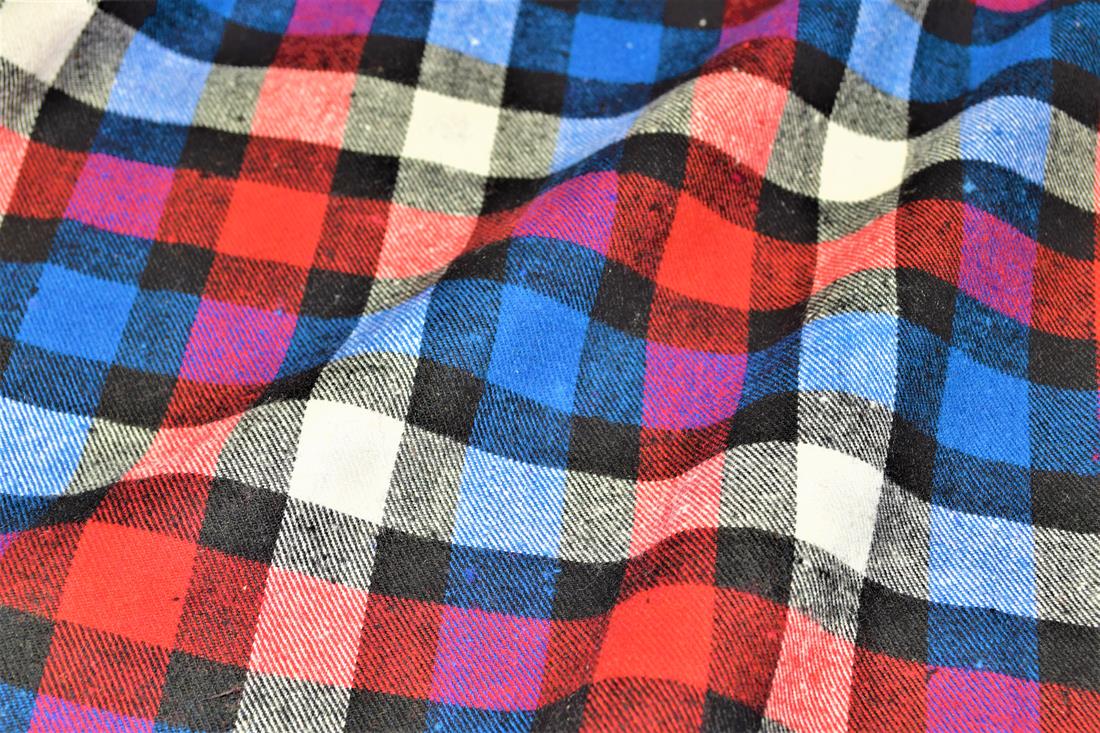 Blue & Red Blue and Red Tartan Yarn