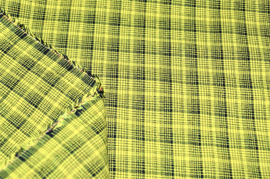 Lime Tartan Yarn
