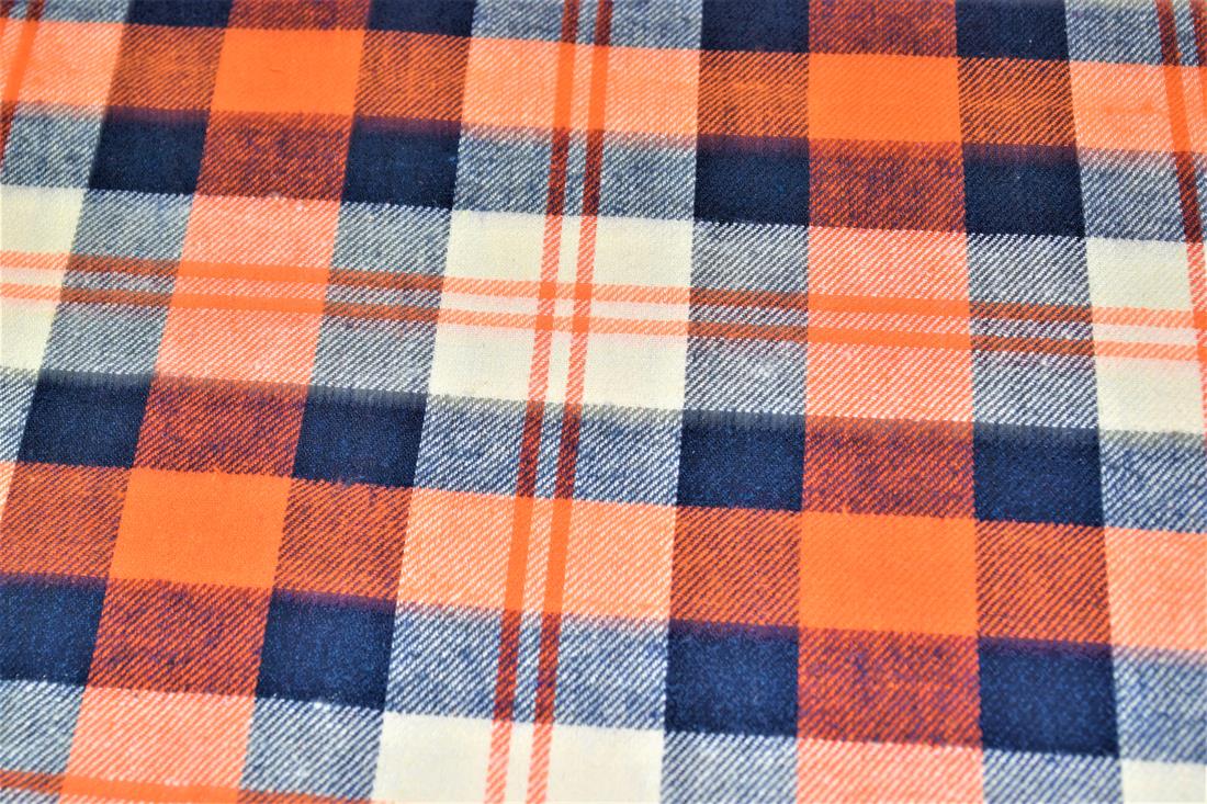 Orange Yarn Dyed Fabric