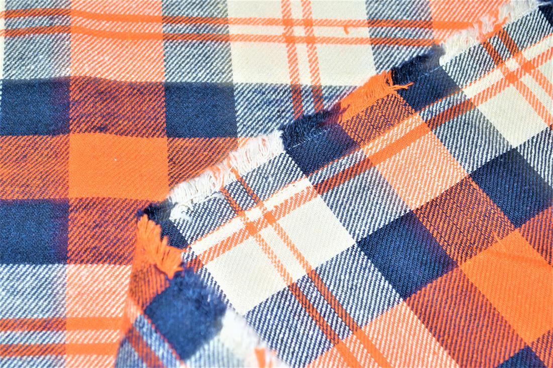 Orange Yarn Dyed Fabric