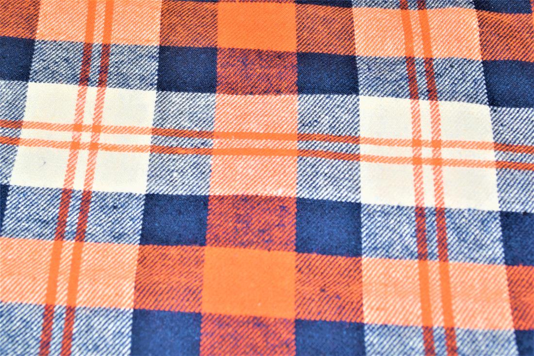 Orange Yarn Dyed Fabric