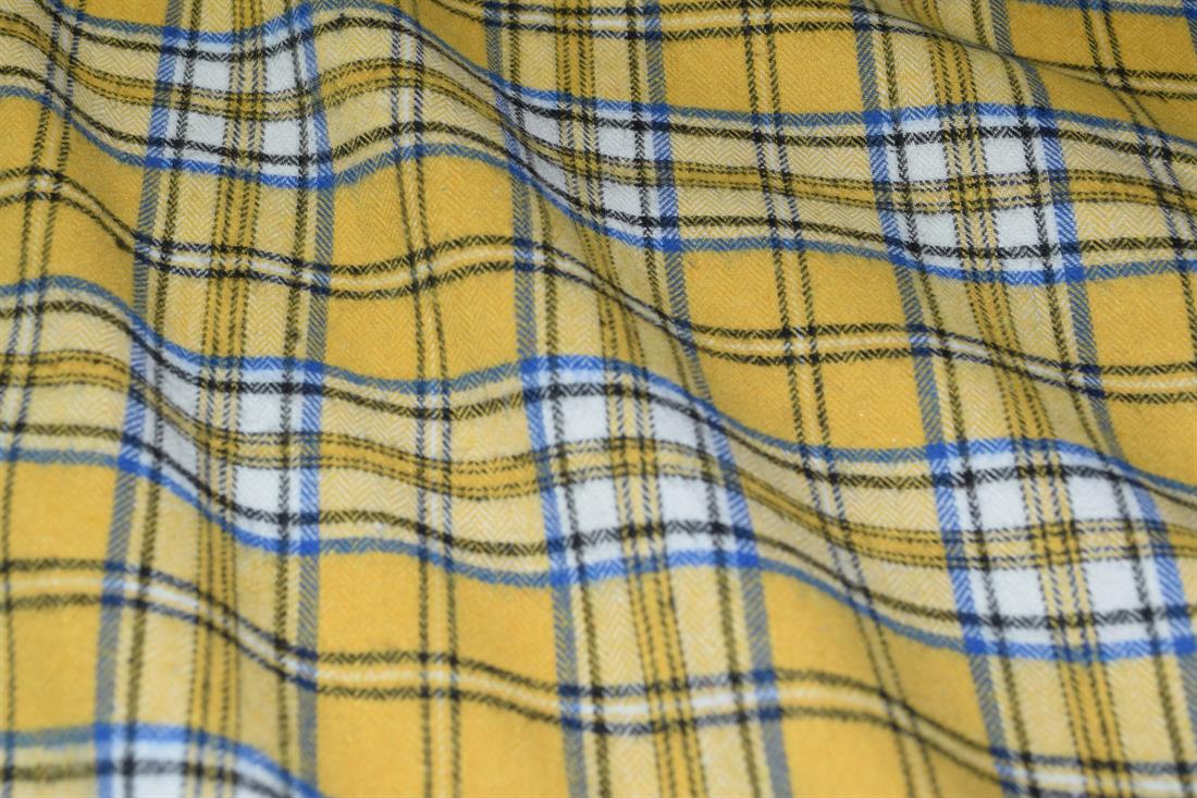 Yellow Yarn Dyed Fabric