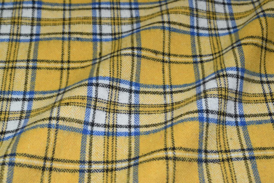 Yellow Yarn Dyed Fabric