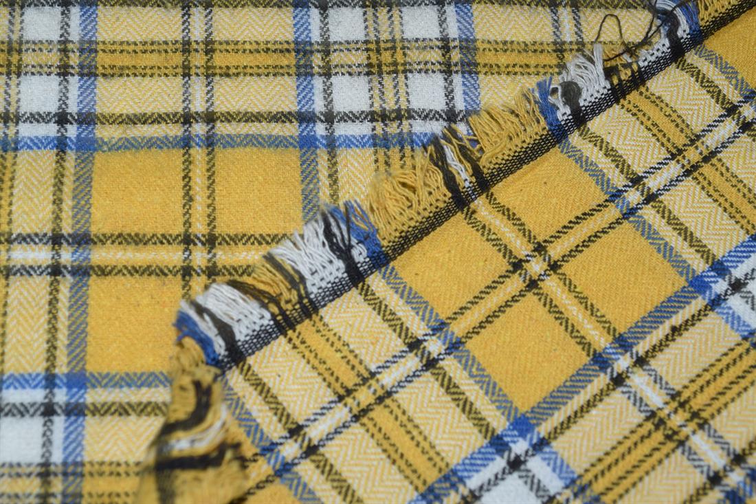 Yellow Yarn Dyed Fabric