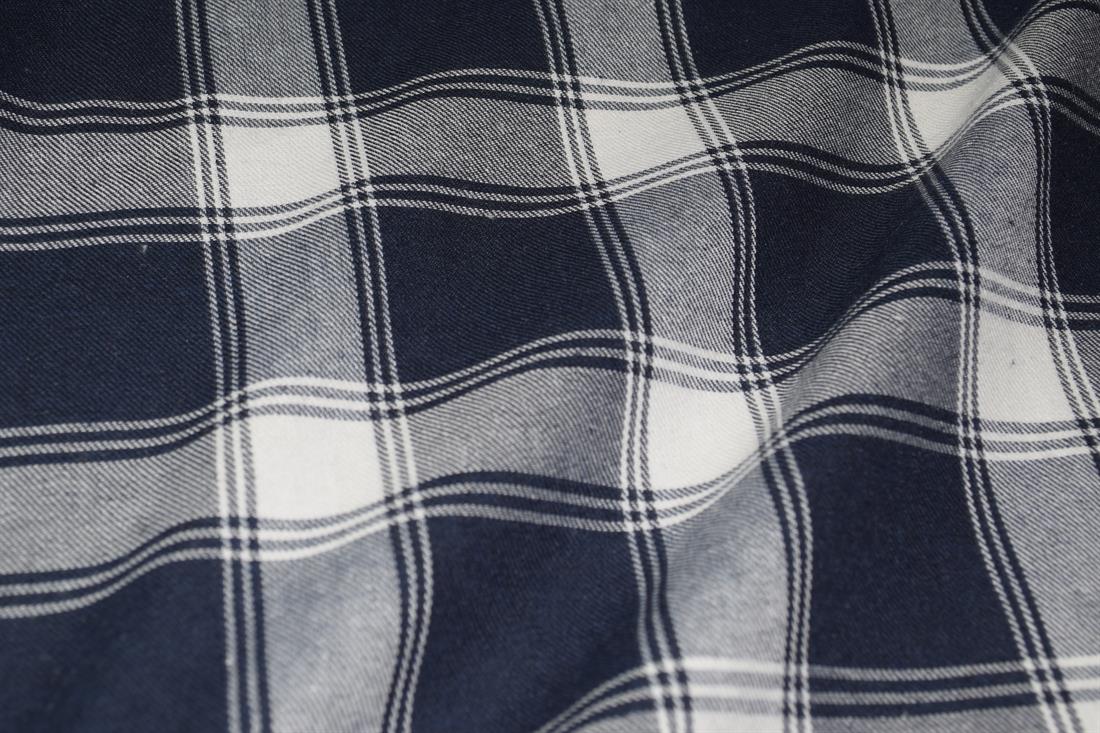 Blue Navy Tartan Yarn