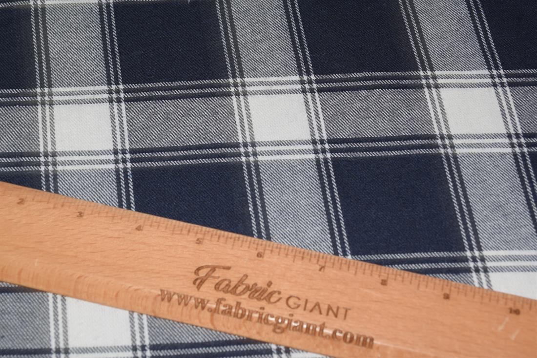 Blue Navy Tartan Yarn