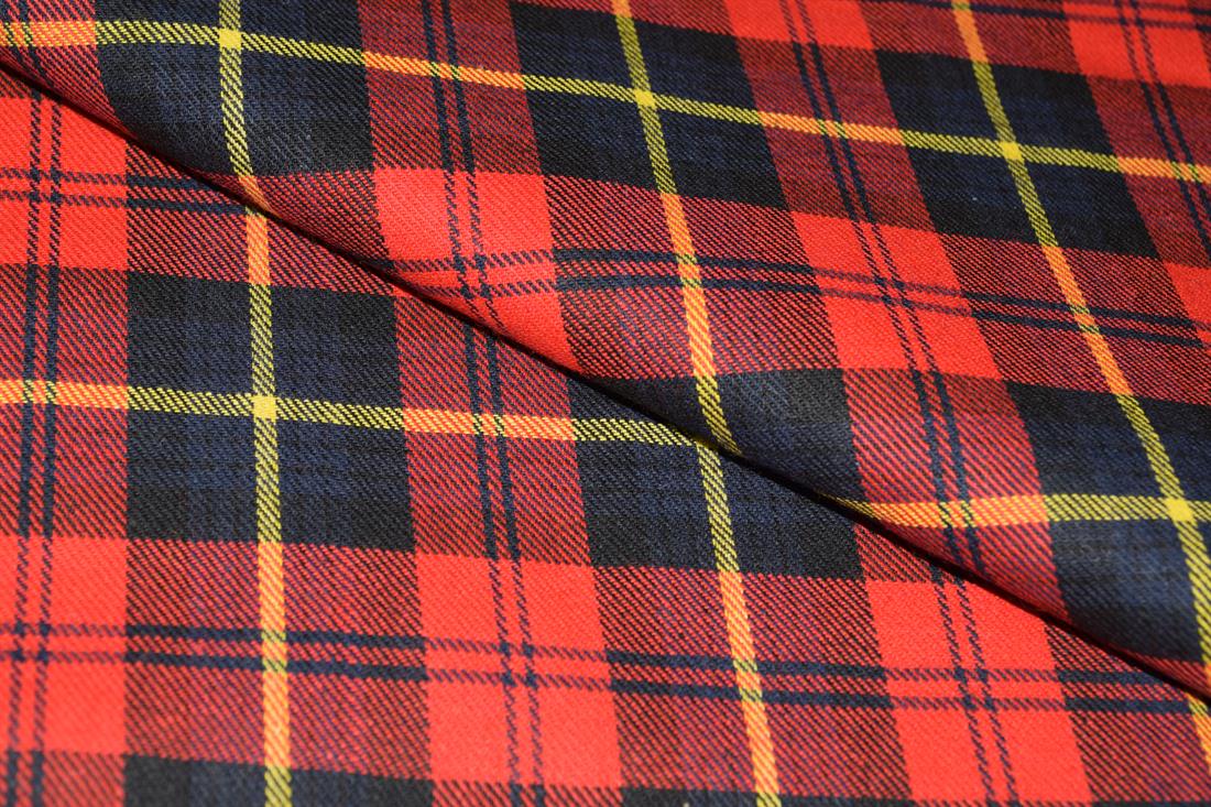 Red Tartan Check Yarn