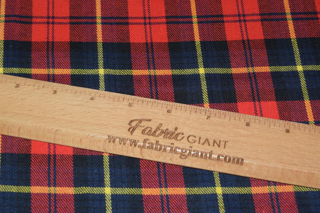 Red Tartan Check Yarn