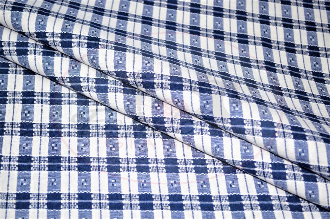 Blue Yarn Dyed Fabric