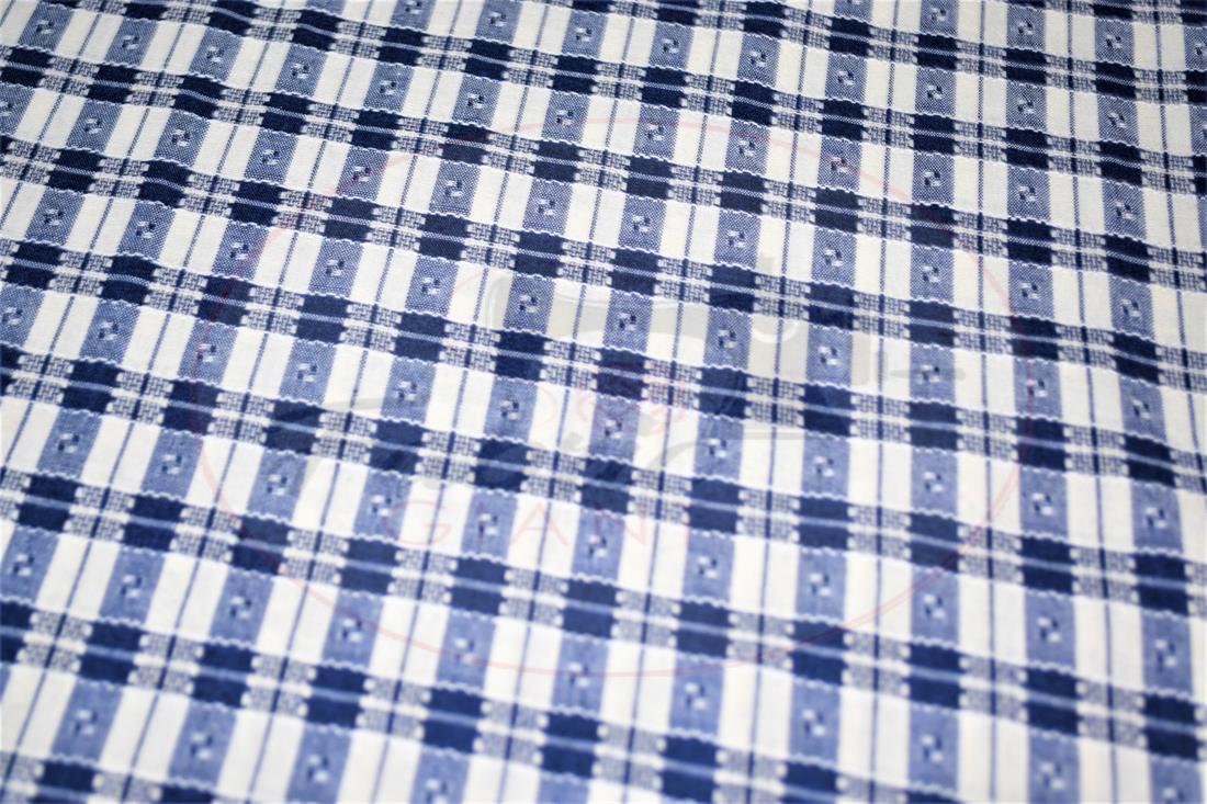 Blue Yarn Dyed Fabric