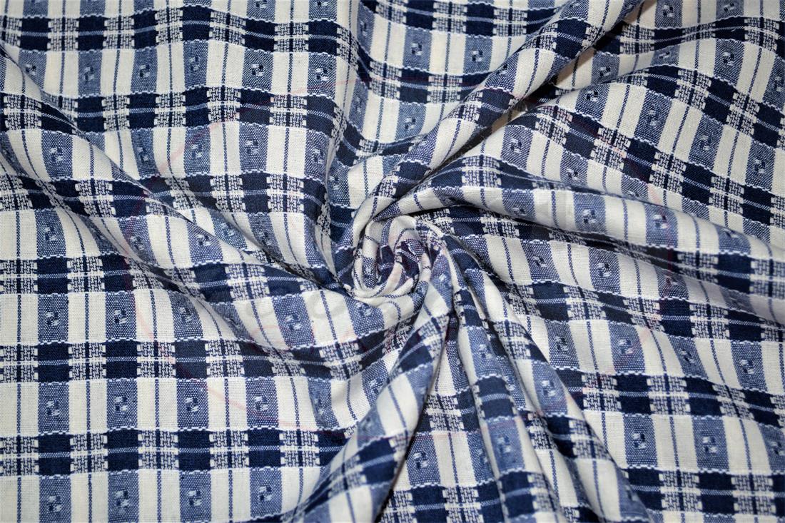 Blue Yarn Dyed Fabric