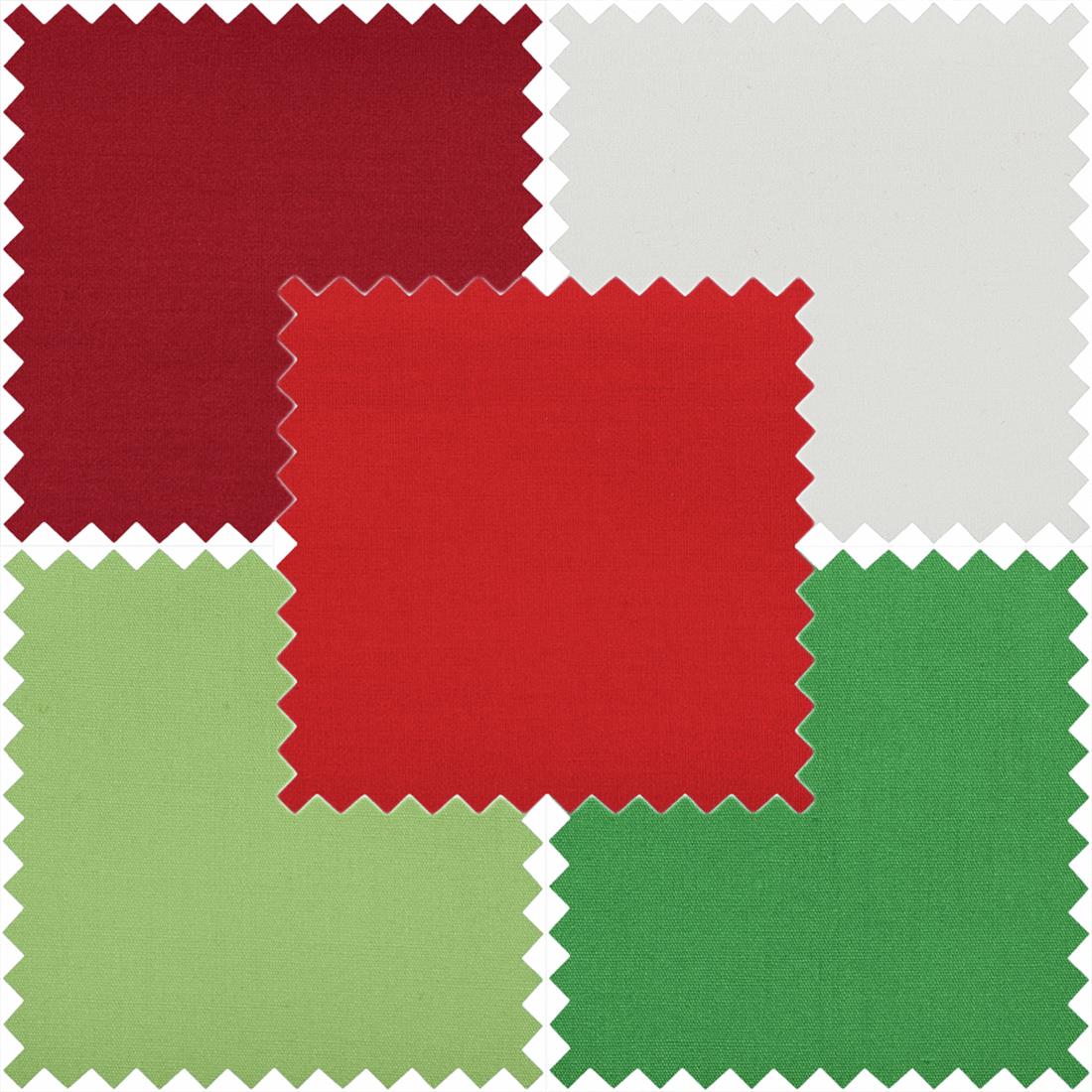 Festive Plain Fat Quarter Bundle