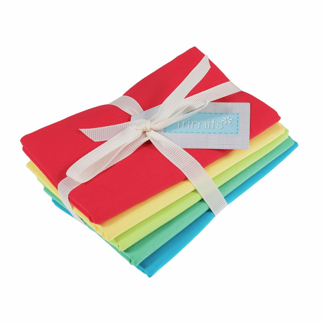 Brights Plain Fat Quarter Bundles