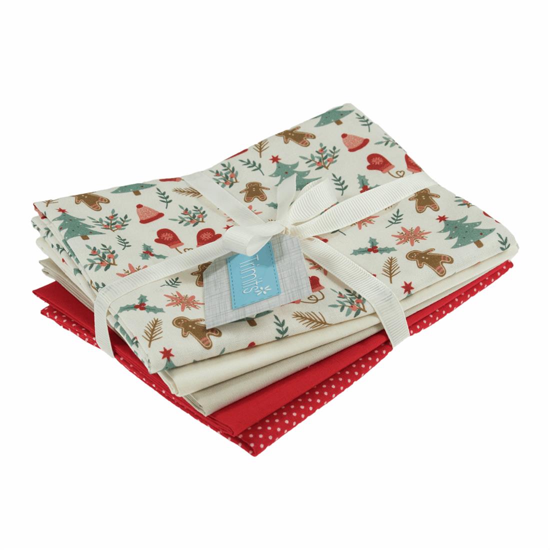 Gingerbread Fat Quarter Pack Contains 5 Coordinating Designs and…