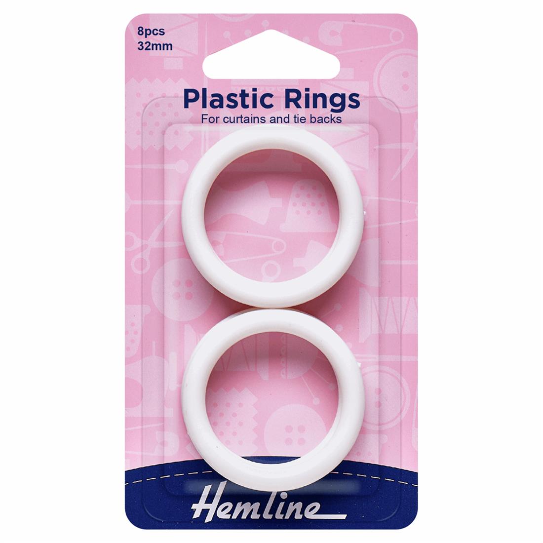 32mm Plastic Curtain Rings