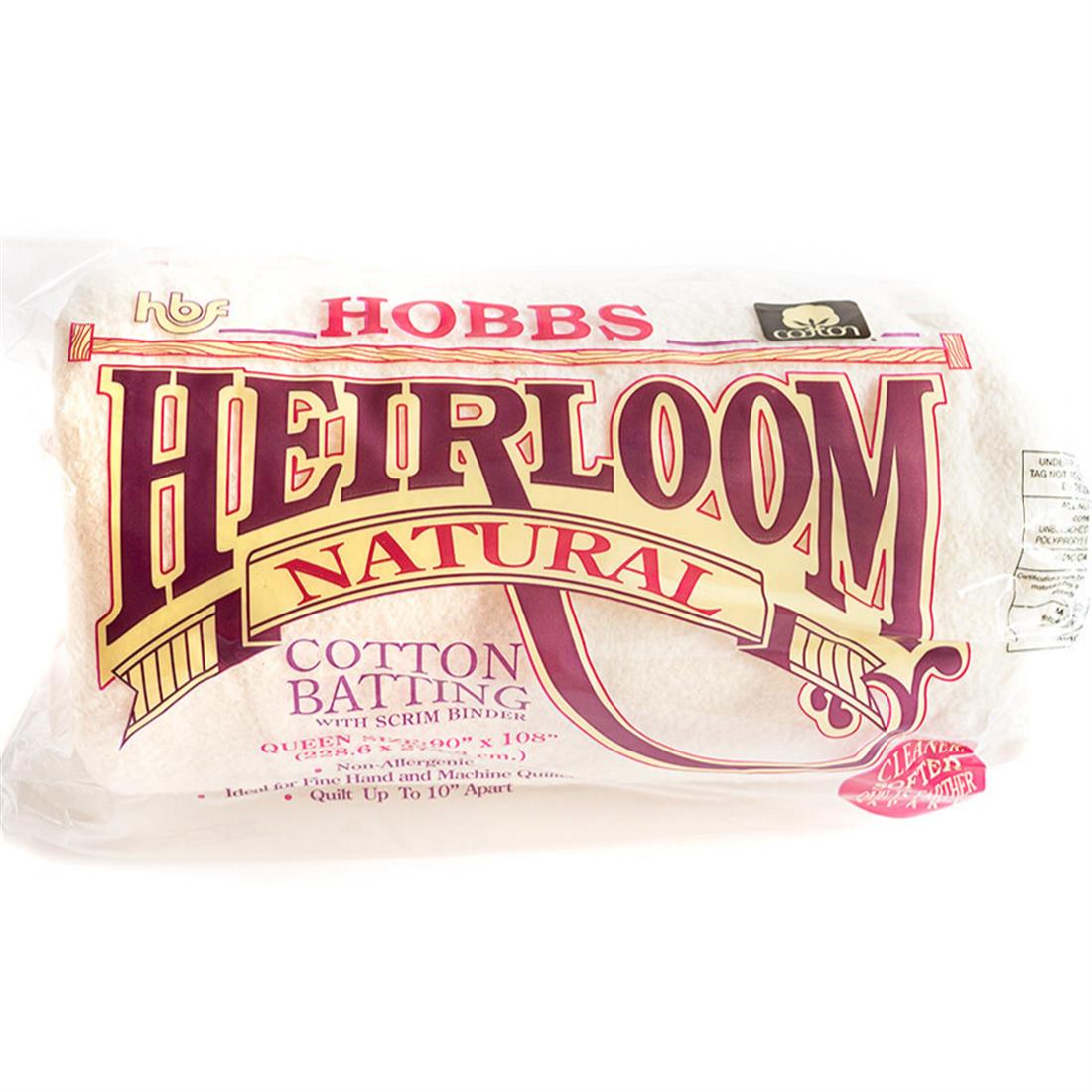 Hobbs Heirloom Cotton Scrim: 90in x 108in (Queen) Natural with Scrim…