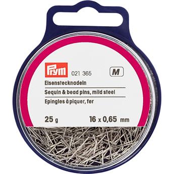 Prym Sequin and Bead Pins Mild Steel Silver Colour 0.65 x 16mm Qty 25g