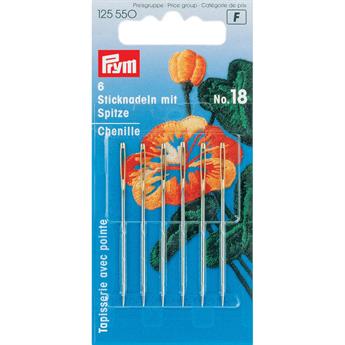 Prym Chenille Needles With Sharp Point Size 18 Qty 6