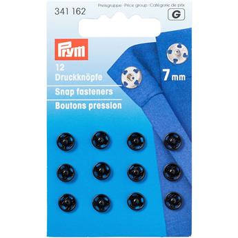 Prym 7mm Black Metal Snap Fasteners