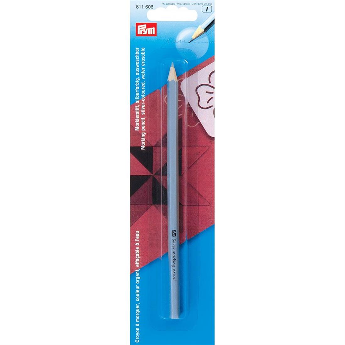 Prym Marking Pencil Silver Colour Water Erasable