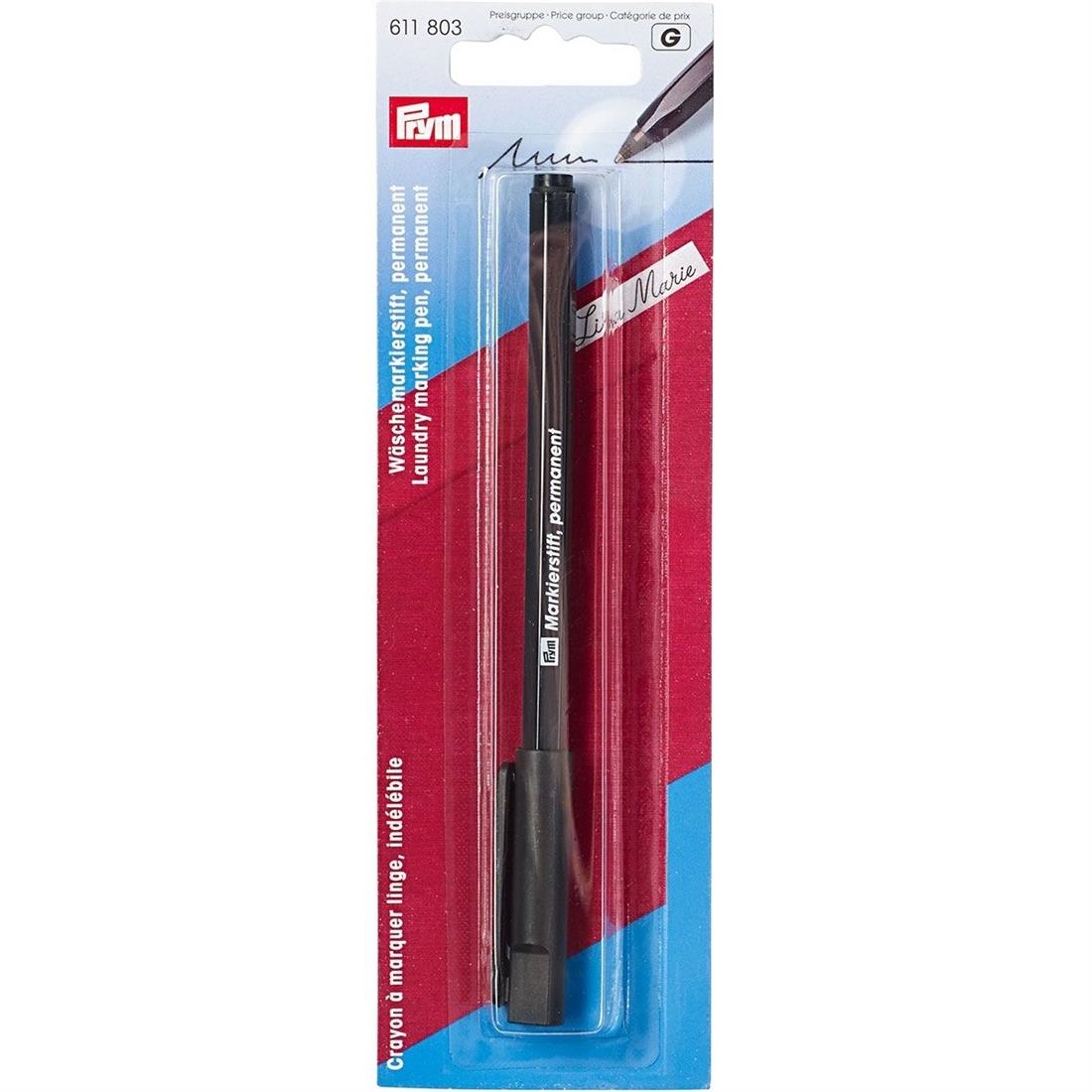Prym Laundry Marking Pen Permanent Black