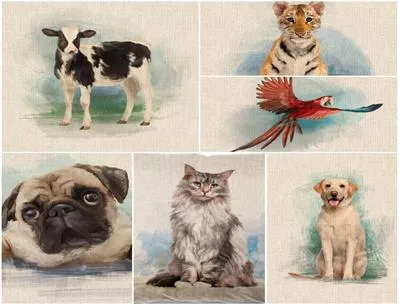 Animal Cushion Panel